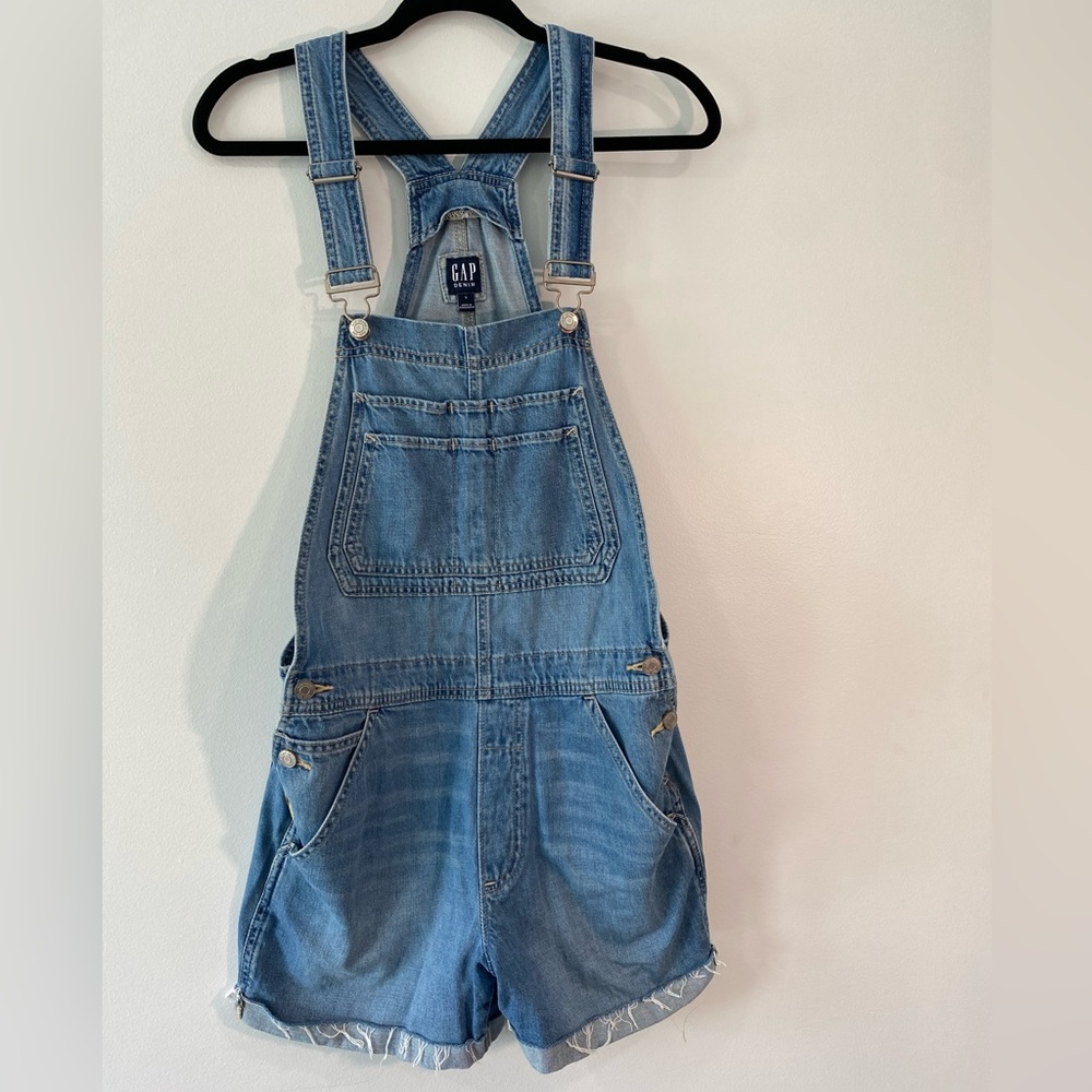 Gap jean overall shortie